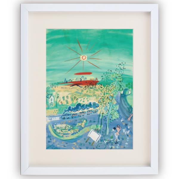 ラウル・デュフィ 作品 ル・トラン・ブルー 洋画複製 絵画 おしゃれ インテリア 額付き 壁掛け アートの友社