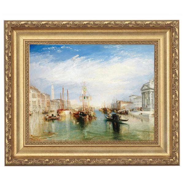 ウィリアム・ターナー ターナー ヴェネツィア、マドンナデッラサルーテのポーチから 4号 立体複製名画 額付き 壁掛け 有名画家 アートの友社