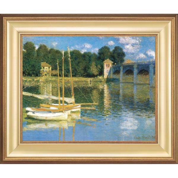 シスレー 絵画 額付き 立体複製名画 シスレー セーヌのほとり （6号