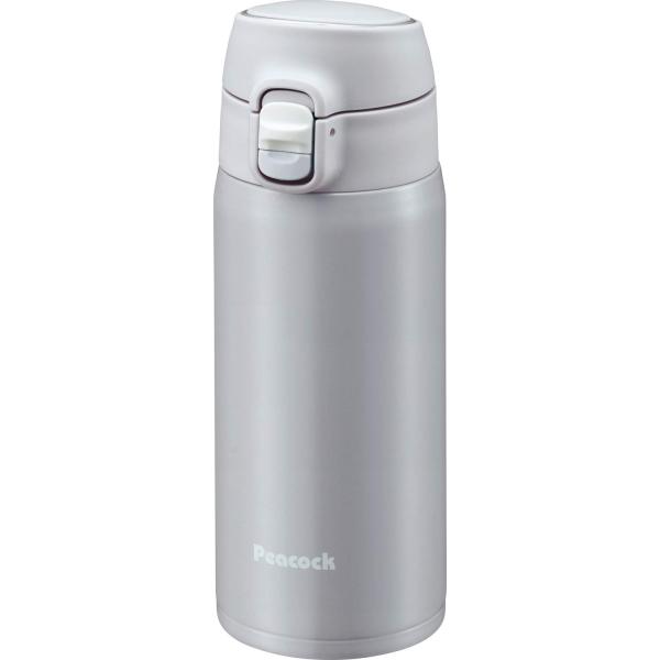 カラー：フレッシュグレーサイズ：400mlスタイル：ワンタッチサイズ(約):6.6×7.6×18.7cm・口径/4.4cm、本体重量(約):200g実容量:400ml素材・材質:本体/ステンレス (アクリル樹脂塗装)、せんセット/ポリプロピ...