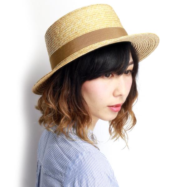 カンカン帽 レディース ストローハット メンズ 海 帽子 リボン 春夏 プール アウトドア リゾート 麦わら ベージュ プレゼント