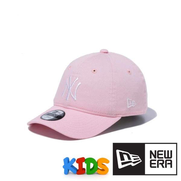【最終値下げ】ニューエラ　キャップ　子供用　YOUTH キャップ　ピンク NEW ERA ニューエラ キッズ キャップ ハローキティ 無地 NEWERA