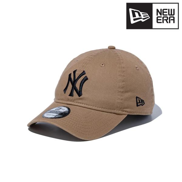 ニューエラ キャップ メンズ レディース 帽子 NEWERA 9TWENTY ニューヨーク・ヤンキース ウォッシュドコットン サイズ調整可 カーキ ブラック