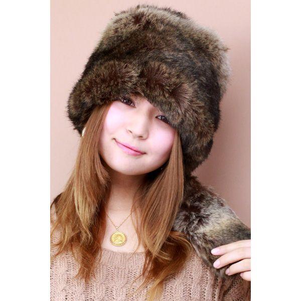 レディース ファッション 秋冬 クロケット フェイクファー 毛皮 帽子 メンズ ブラウン 30 061 Elehelm帽子通販専門店 通販 Yahoo ショッピング