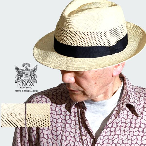 KNOXパナマハット KNOX(帽子) パナマハット メンズ レース編み ノックス 中折れ