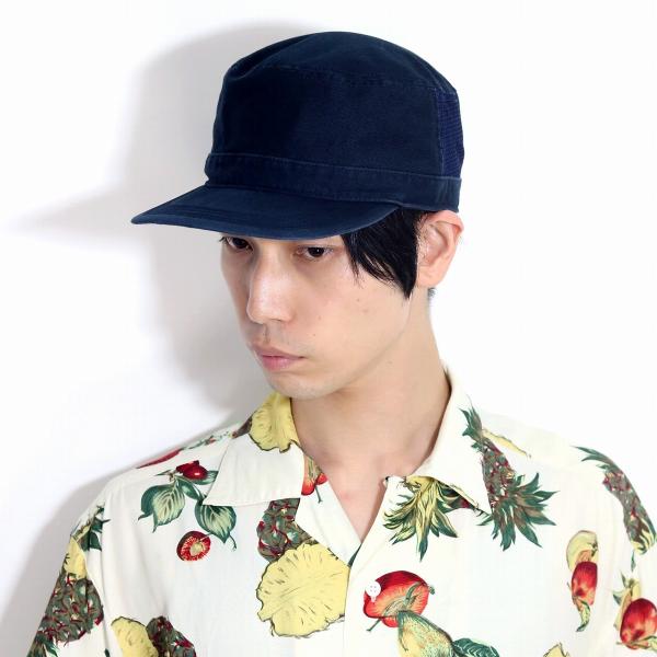 エルメス　ネイビー ワークキャップ ウールと皮革 elehelm-hatstore_919505-013