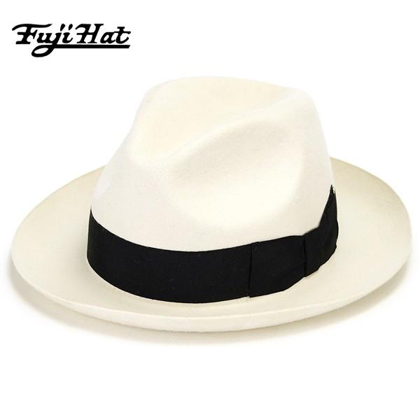 中折れハット ウール 羊毛 フェルトハット メンズ ハット レディース 帽子 秋冬 帽体 白系 オフホワイト アイボリー 敬老の日 父の日 結婚式 Bf300 004 Elehelm帽子通販専門店 通販 Yahoo ショッピング