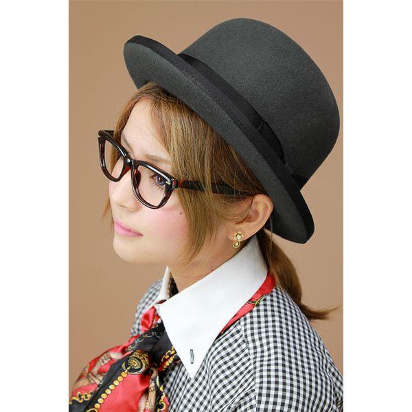 Yohji Yamamoto グレー フェルトハット ウール 帽子 防寒 Yohji