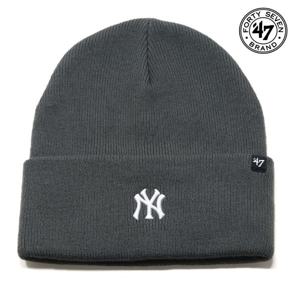 【新品】ANTI COUNTRY CLUB ブラックニット帽 Fサイズ 47（フォーティーセブン） 47brand ニット帽 カフニット ヤンキース