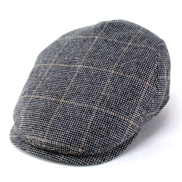 Borsalino（ボルサリーノ） 帽子 ハンチング チェック柄 ウール 秋冬