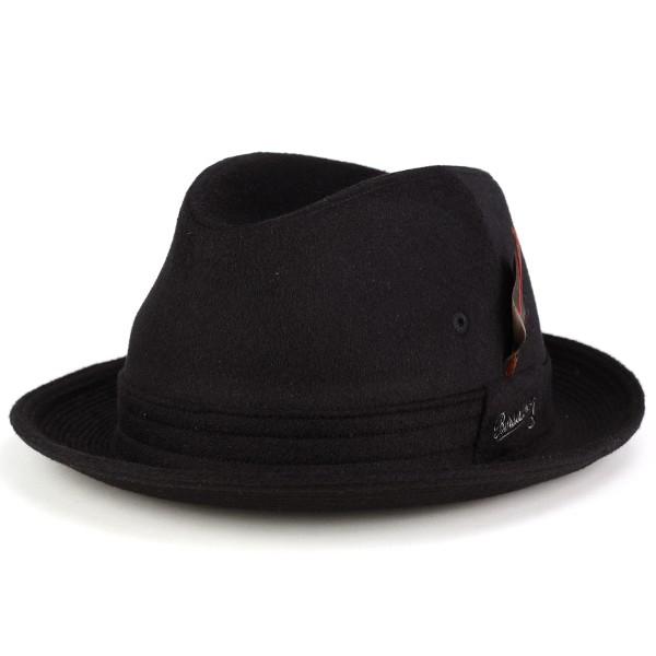Borsalino ボルサリーノ 中折れ アンゴラハット 62cm ブラック Borsalino（ボルサリーノ） ハット アンゴラ 秋冬 帽子 高級 上質
