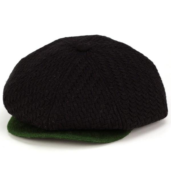 ハンチング メンズ レディース CHRISTYS' CROWN クリスティーズクラウン 8パネル ハンチング 八方 秋冬 キャスケット 帽子 ブラック Christies ハンチング メンズ レディース CHRISTYS' CROWN
