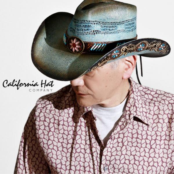 メンズ カウボーイ ハット 春夏 帽子 テンガロンハット California Hat