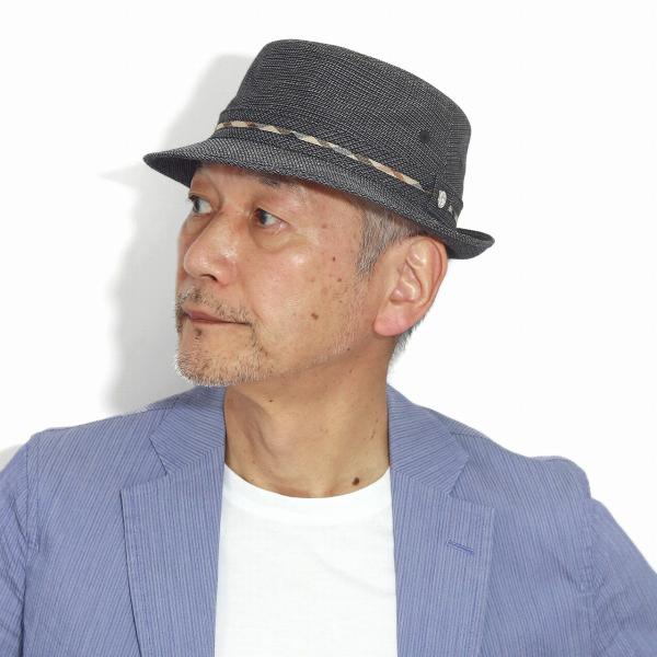 DAKS ハット メンズ 春夏 帽子 メンズハット ダックス アルペンハット ドビー メッシュ 夏 涼しい 紳士帽子 紳士ハット 黒 ブラック [ alpine hat ] 送料無料 父の日 ギフト 誕生日 プレゼント 敬老の日 elehelm-hatstore_d1668-011