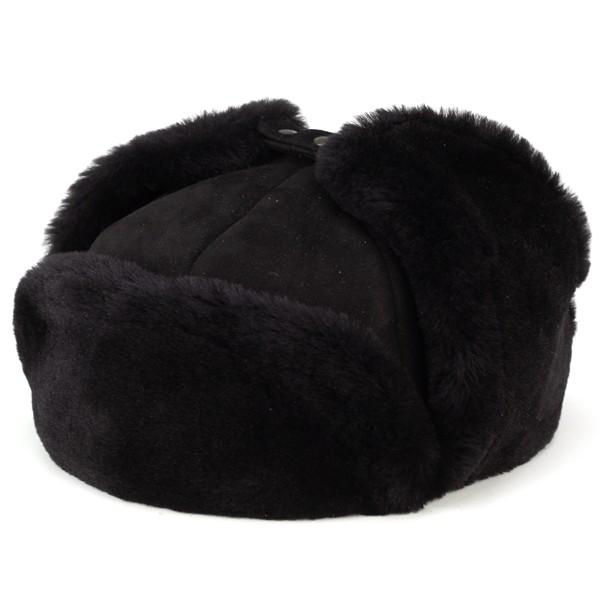 ロシア帽 ウシャンカ ムートン 本革 ダレーナ dalena 防寒 飛行帽