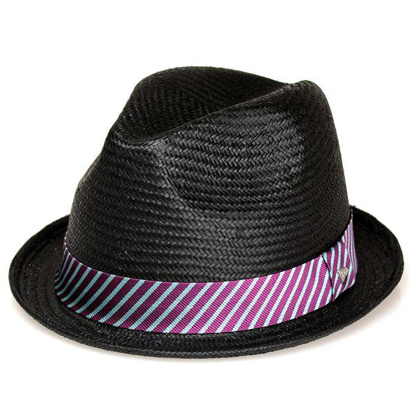 【 美品 】NEW ERA ストローハット 中折れ NEW ERA（ニューエラ） ストローハット 中折れハット フェドラ 帽子