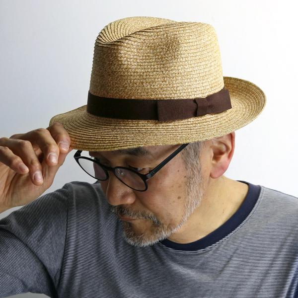 中折れ帽 春夏 メンズ レディース 帽子 イタリア製 ペーパー ブレード ワイド ハット シック インポート GALLIANO SORBATTI　 ガリアーノ ソルバッティ ベージュ