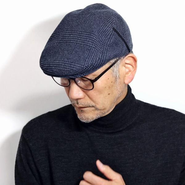 ノックス チェック柄 帽子 メンズ 紳士帽子 アイビーキャップ 秋 冬 サーモトロンラジポカ 機能性素材 KNOX ハンチング帽 グレンチェック 日本製 グレー［ ivy cap ］メール便対応 帽子屋 通販 送料無料 父の日 elehelm-hatstore_kx6l201-071