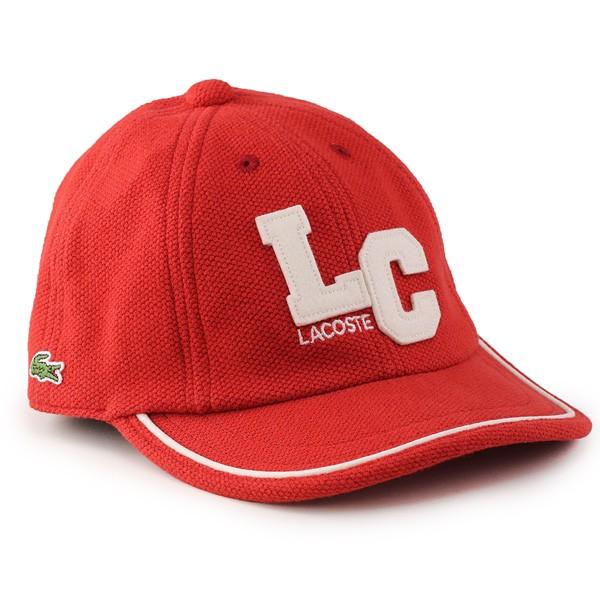 red lacoste cap