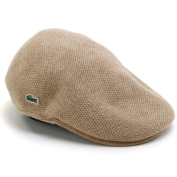 【新品】定価11000円 LACOSTE 日本製 サーモニットハンチング通年可能 LACOSTE（ラコステ） ハンチング 秋冬 ニット メンズ 帽子 シンプル