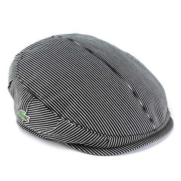 ハンチング 帽子 メンズ ラコステ ファッション ブランド コットン ヒッコリー ブラック L3519 011 Elehelm帽子通販専門店 通販 Yahoo ショッピング