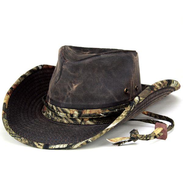 カウボーイハット ダメージ加工 ハンティングウェア mossy oak