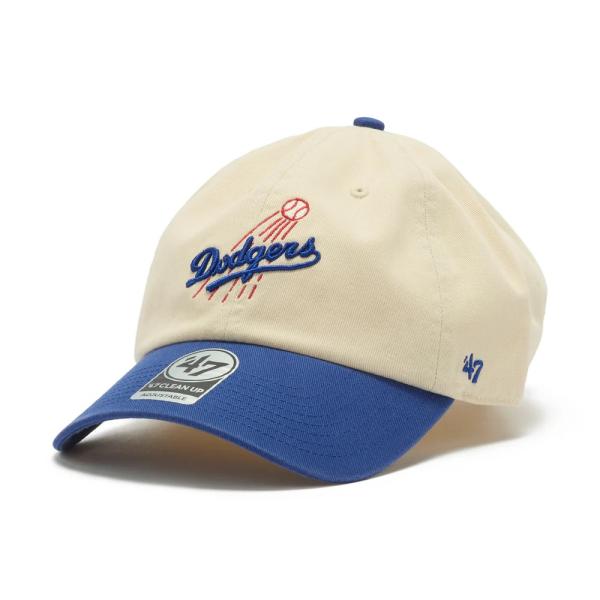 フォーティセブン キャップ ロゴ '47 クリーンナップ ロサンゼルス・ドジャース Cooperstown ボーン プライマリーロゴ 2トーン ロゴキャップ フリーサイズ