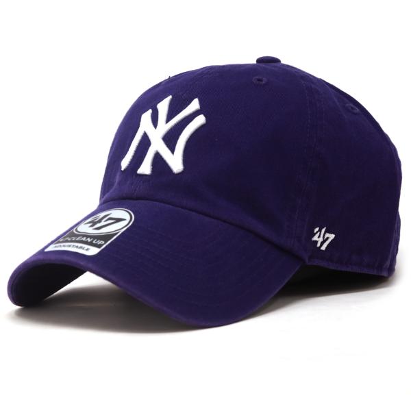 47 �L���b�v 47brand �N���[���i�b�v  �t�H�[�e�B�[�Z�u�� Yankees '47 CLEAN UP Purple �p�[�v��