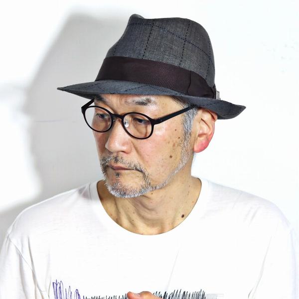 レガリス イタリア製生地 中折れハット REGALIS 帽子 LEOMASTER メンズ BL型 中折れ帽 紳士 リネンハ レガリス イタリア製生地 中折れハット REGALIS 中折れ帽 LEOMASTER