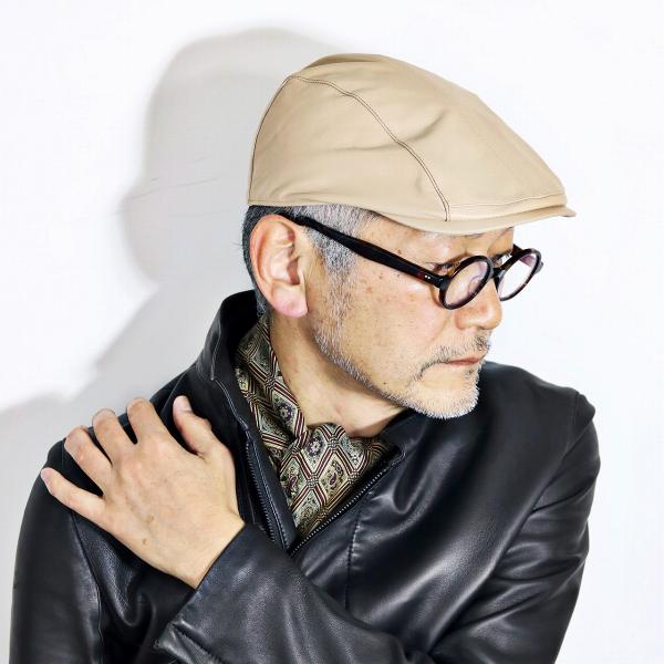 レザー ハンチング 帽子 メンズ 羊革 ナッパレザー REGALIS ハンチング