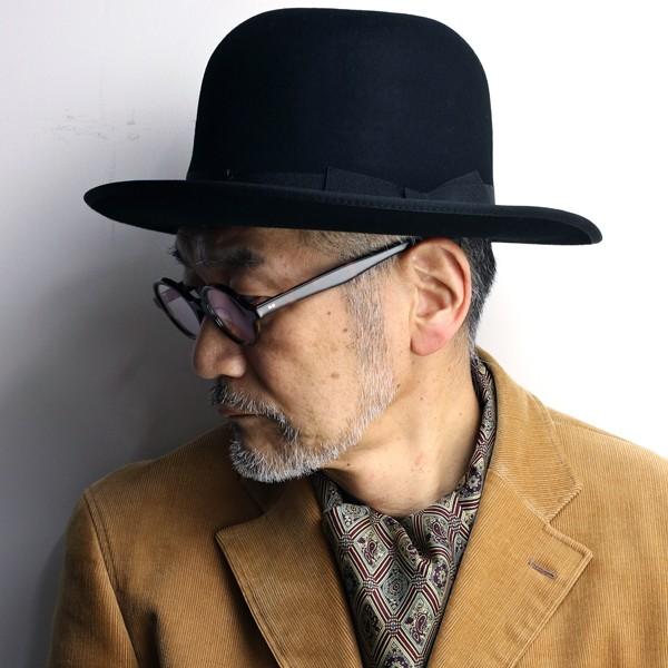 新品　ソルバッティ　ダークブラウン ウール フェルトハット SORBATTI sorbatti ハット メンズ 中折れハット ウール フェルト