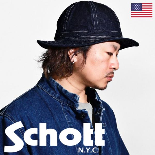 Schott N.Y.C（ショット） Schott メンズ デニムハット ファティーグ