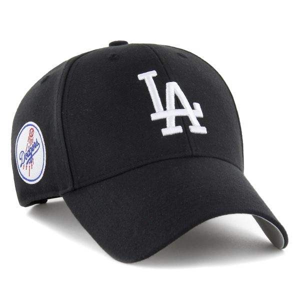 47 キャップ メンズ レディース ロサンゼルス・ドジャース 47brand 帽子 ブランド '47 DODGERS SURE SHOT SNAPBACK MVP BLACK 黒 ブラック ホワイトロゴ