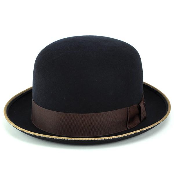 ボーラーハット ステットソン hat stetson フェルト ソフト カジュアル 帽子 お洒落 ダービーハット BOKETTO 黒 ブラック