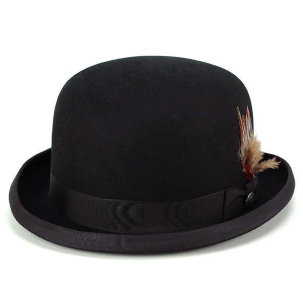ダービーハット フェルト 帽子 ボーラーハット stetson ハット ステットソン アメリカ usa ラグジュアリー フォーマル DERBY 黒 ブラック