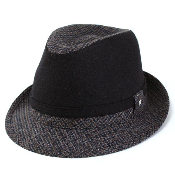 mila schon（ミラショーン） 帽子 メンズ 秋冬 中折れハット ウール