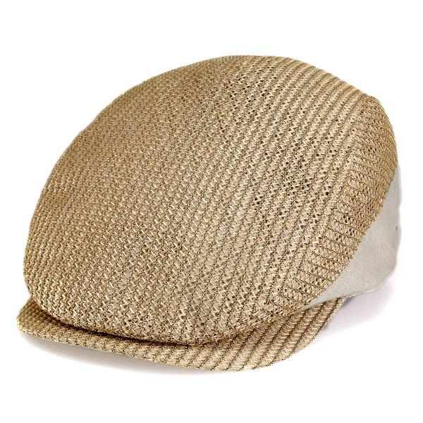 ハンチング 帽子 メッシュ ミラショーン 通気性抜群 紳士 ベージュ mila schon（ミラショーン） ハンチング メンズ 帽子 メッシュ 通気性
