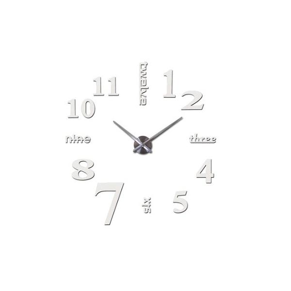 ホワイト 白 壁に貼る 壁時計 ウォールクロック ステッカー Diy ウォールクロック 時計 ウォールステッカー ウォールクロック 新品 送料無料 Clock0 エルストア 通販 Yahoo ショッピング