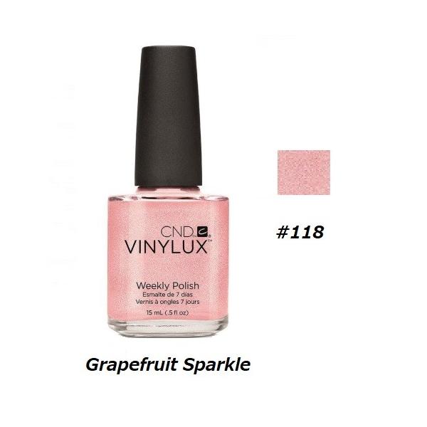 CND VINYLUX oCiNX J[|bV Grapefruit Sparkle 118 EB[N[|bV 15ml CND  }jLA lCObY Vi yz
