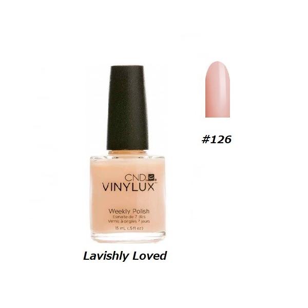 CND VINYLUX oCiNX J[|bV Lavishly Loved 126 EB[N[|bV 15ml CND  }jLA lCObY Vi yz