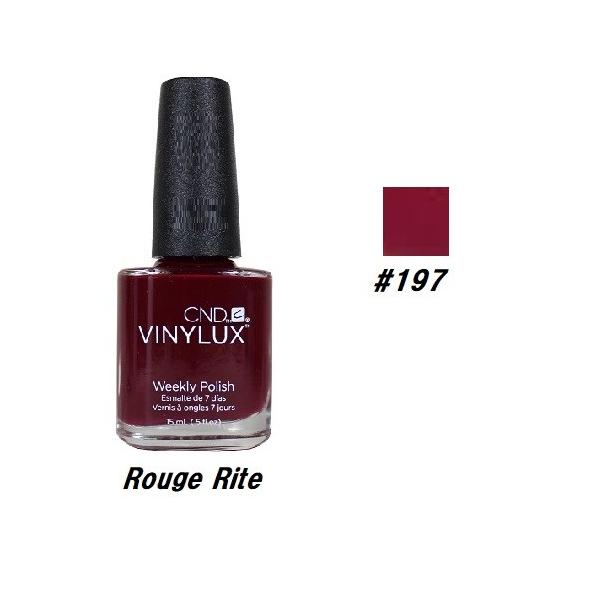 CND VINYLUX oCiNX J[|bV Rouge Rite 197 EB[N[|bV 15ml CND  }jLA lCObY Vi yz