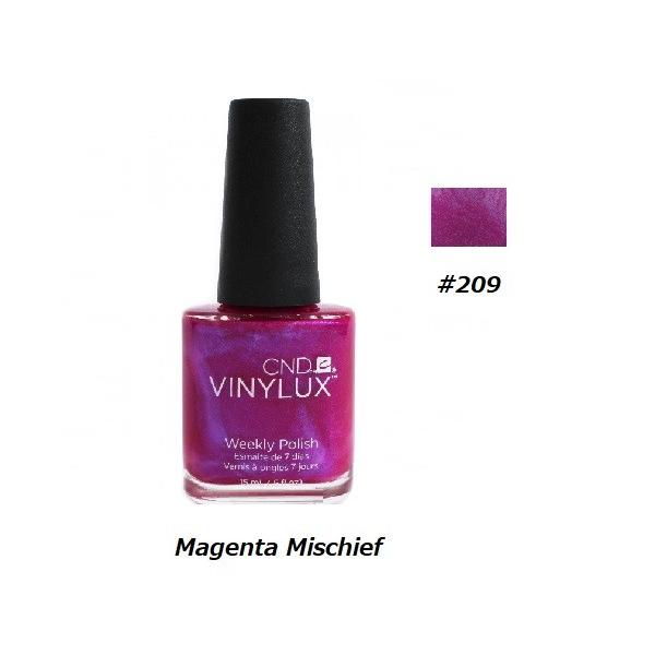 CND VINYLUX oCiNX J[|bV Magenta Mischief 209 EB[N[|bV 15ml CND  }jLA lCObY Vi yz