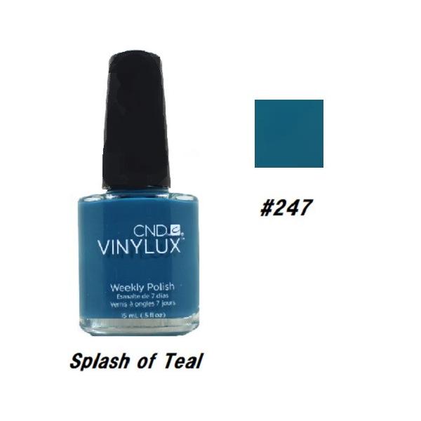 CND VINYLUX oCiNX J[|bV Splash of Teal 247 EB[N[|bV 15ml CND  }jLA lCObY Vi yz
