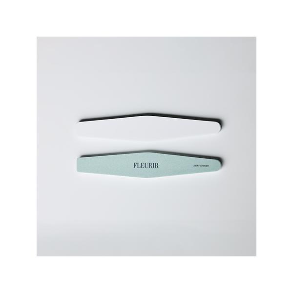 フルーリア Fleurir 2WAYシャイナー 1枚 ネイルケア ファイル バッファー ネイルファイル ジェルネイル アクリルネイル 前処理 爪磨き みがき上げ 爪やすり 爪を整える 光沢 ネイルアート ネイリスト セルフネイル ネイルグッ...