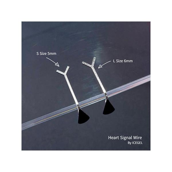 アイスジェル ICE GEL ハートシグナルワイヤーセット 2本 ハート リング 簡単デザイン マグネットネイル マグネットジェル ジェルネイル ネイルアート ネイルデザイン マグネットオプション 磁石 セルフネイル ネイルグッズ ネイル用...