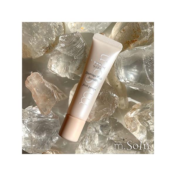 エムドットソワン m.Soin ダメージネイルセラム 10ml フレッシュガーデン 爪美容液 保湿 乾燥 ささくれ 二枚爪 爪の縦ジワ 凸凹 割れ爪 ネイルケア ハンドケア ベタつかない セルフケア 手 香り お手入れ 刷毛 ネイル 新品 ...
