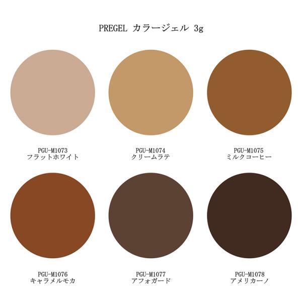 プリジェル PREGEL ミューズ カラージェル 3g 【6色からご選択】 PGU-M1073 PGU-M1074 PGU-M1075 PGU-M1076 PGU-M1077 PGU-M1078 カフェシリーズ マット ニュアンスアート ブ...