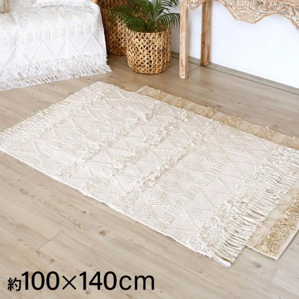 モダンラグマット　お洒落白系 モノトーン200cmx300cm 選べるサイズ レトロモダンモノトーンラグ243×243cm(8'×8'） (ラグ