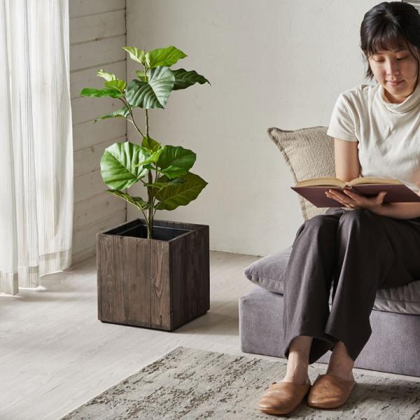 プランターカバー スクエア型 Sサイズ 5号用 鉢カバー プランツボックス ウッドボックス 植木鉢カバー おしゃれ ヴィンテージ 北欧 西海岸 受け皿 Buyee Buyee บร การต วกลางจากญ ป น ซ อจากประเทศญ ป น