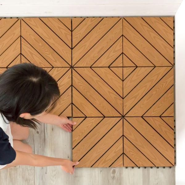 ウッドデッキタイル 人工木 木目柄 デザインタイプ 枚セット ウッドタイル ウッドパネル ベランダ タイル テラス バルコニー 木製 樹脂 6 Buyee 日本代购平台 产品购物网站大全 Buyee一站式代购 Bot Online